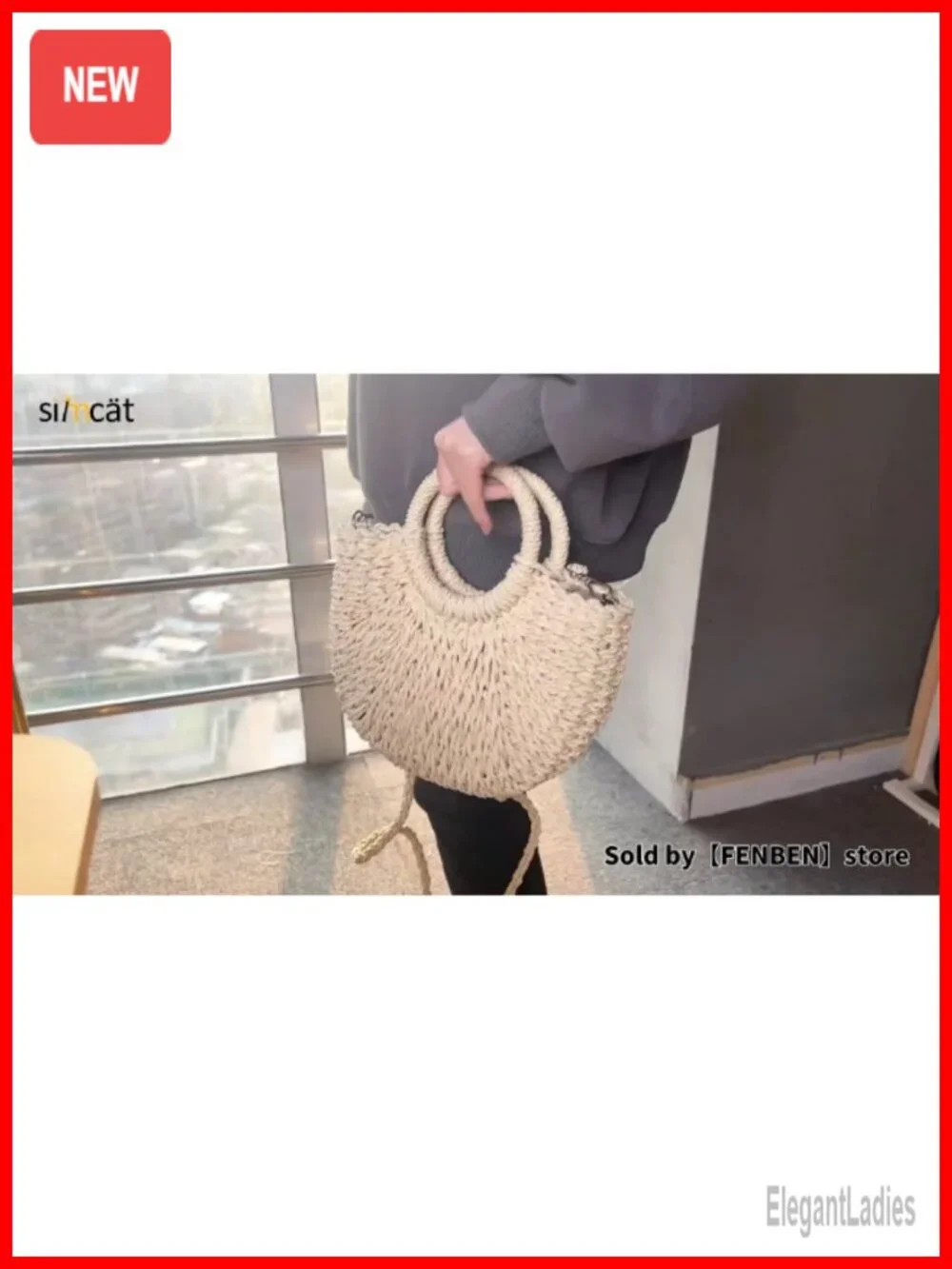 Handwoven Straw Hobo Bag for Women Crossbody Shoulder Beach Purse